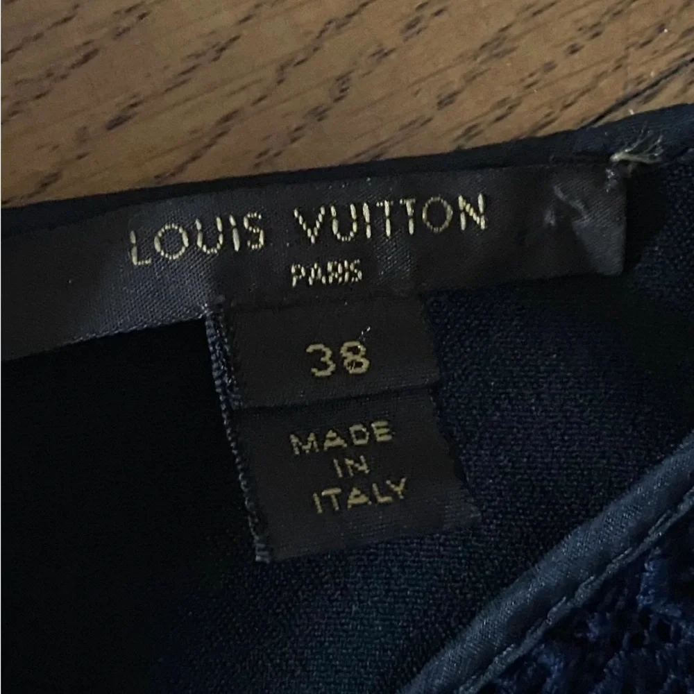 Louis Vuitton lace and mink dress